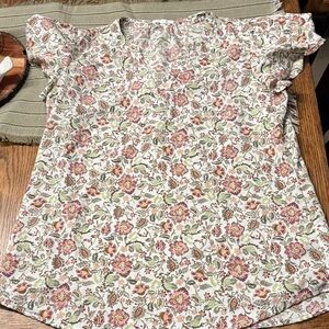 Maurices Multicolor Floral Blouse